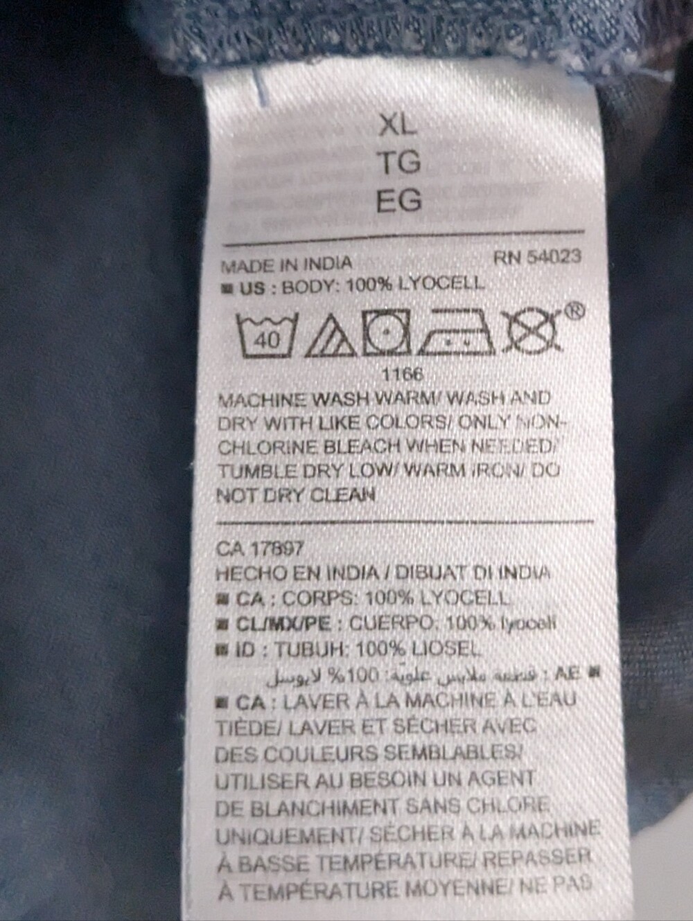 Old Navy Denim-Look Blue Halter XL - Picture 3 of 4